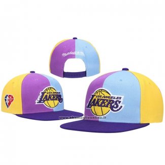 Cappellino Los Angeles Lakers Mitchell & Ness Blu Giallo Viola