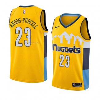 Maglia Denver Nuggets Devaughn Akoon-Purcell NO 23 Statement 2018 Giallo