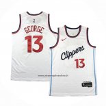 Maglia Los Angeles Clippers Paul George #13 Association 2024-25 Bianco