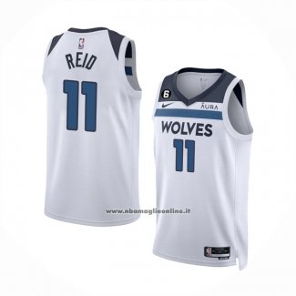 Maglia Minnesota Timberwolves Naz Reid #11 Association Bianco