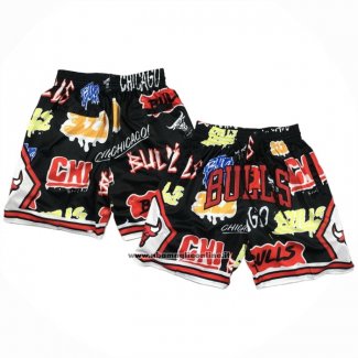 Pantaloncini Chicago Bulls Slap Sticker Just Don Nero