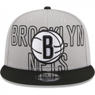 Cappellino Brooklyn Nets NBA 2023 Draft Grigio