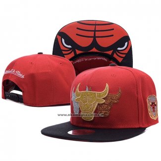 Cappellino Chicago Bulls Adjustable Mitchell & Ness 9FIFTY Rosso