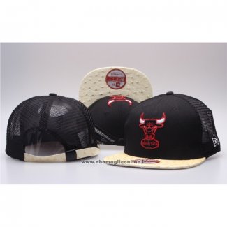 Cappellino Chicago Bulls Adjustable Snapback Nero Crema