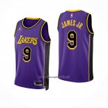 Maglia Los Angeles Lakers Bronny James # 9 Statement Viola