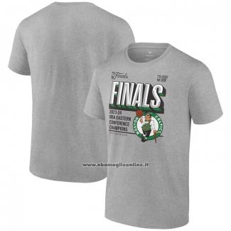 Maglia Manica Corta Boston Celtics 2024 Eastern Conference Champions Grigio