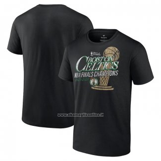 Maglia Manica Corta Boston Celtics 2024 NBA Finals Champions Fast Break Finish Trophy Nero