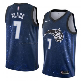 Maglia Orlando Magic Shelvin Mack NO 7 Citta 2018 Blu