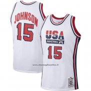 Maglia USA 1992 James Johnson # 15 Bianco