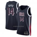 Maglia USA 2024 Anthony Davis # 14 Blu