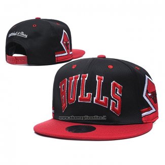 Cappellino Chicago Bulls Mitchell & Ness Nero Rosso