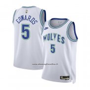 Maglia Bambino Minnesota Timberwolves Anthony Edwards #5 Classic 2023-24 Bianco