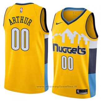 Maglia Denver Nuggets Darrell Arthur NO 00 Statement 2018 Giallo