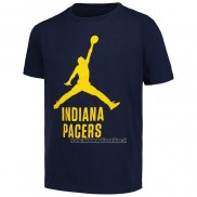 Maglia Manica Corta Indiana Pacers Essential Jumpman Nero