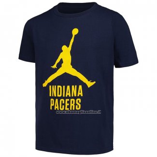 Maglia Manica Corta Indiana Pacers Essential Jumpman Nero