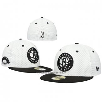 Cappellino Brooklyn Nets Unadjustable Throwback 59FIFTY Bianco