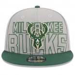 Cappellino Milwaukee Bucks 2023 NBA Draft 9FIFTY Snapback Grigio Verde