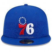 Cappellino Philadelphia 76ers 2023 NBA Draft 9FIFTY Snapback Blu