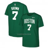 Maglia Manica Corta Boston Celtics Jaylen Brown 2024 NBA Finals Verde