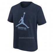 Maglia Manica Corta Memphis Grizzlies Essential Jumpman Blu