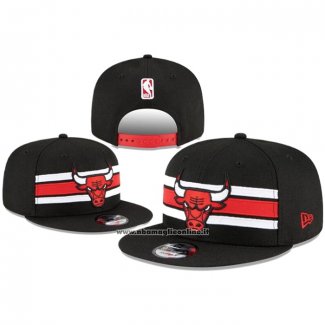 Cappellino Chicago Bulls Adjustable Chenille Band 9FIFTY Nero