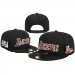 Cappellino Los Angeles Lakers Post-up Pin Mesh 9FIFTY Snapback Nero