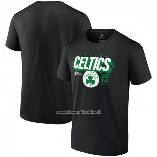 Maglia Manica Corta Boston Celtics 2024 NBA Finals Box Out Nero