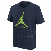 Maglia Manica Corta Minnesota Timberwolves Essential Jumpman Blu