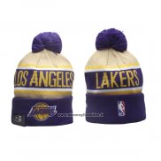 Berretti Los Angeles Lakers New Era Viola Giallo