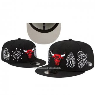 Cappellino Chicago Bulls Paisley 9FIFTY Nero