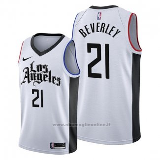 Maglia Los Angeles Clippers Patrick Beverley NO 21 Citta Edition Bianco