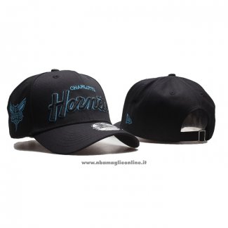 Cappellino Charlotte Hornets Adjustable Crosstown Script Hitch Nero