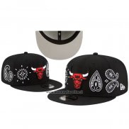 Cappellino Chicago Bulls Adjustable Paisley 9FIFTY Nero