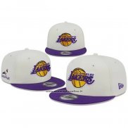 Cappellino Los Angeles Lakers Staple Crema Viola