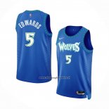 Maglia Minnesota Timberwolves Anthony Edwards #5 Citta Blu