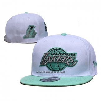 Cappellino Los Angeles Lakers Mitchell & Ness Verde Bianco