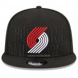 Cappellino Portland Trail Blazers 2023 NBA Draft 9FIFTY Snapback Nero