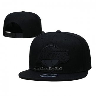 Cappellino Los Angeles Lakers Black On Black 9FIFTY Snapback Nero