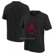 Maglia Manica Corta Atlanta Hawks Essential Jumpman Nero