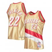 Maglia Portland Trail Blazers Clyde Drexler #22 Mitchell & Ness 1991-92 Or