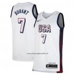 Maglia USA 2024 Kevin Durant # 7 Bianco