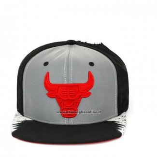 Cappellino Chicago Bulls Mitchell & Ness Plata Grigio