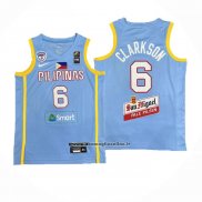 Maglia Filippino Jordan Clarkson # 6 Olimpiadi 2024 Blu