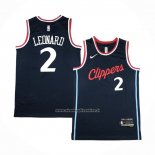 Maglia Los Angeles Clippers Kawhi Leonard #2 Icon 2024-25 Blu