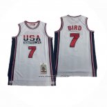 Maglia USA 1992 Larry Bird # 7 Bianco1