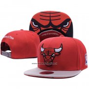 Cappellino Chicago Bulls Adjustable Mitchell & Ness Rosso Grigio