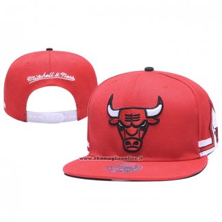 Cappellino Chicago Bulls Adjustable Mitchell & Ness Snapback Rosso