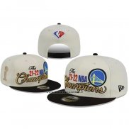 Cappellino Golden State Warriors Adjustable 2021-22 NBA Champions 9FIFTY Crema