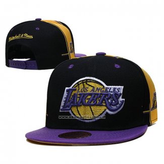 Cappellino Los Angeles Lakers Mitchell & Ness Nero Viola Giallo