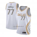 Maglia Dallas Mavericks Luka Doncic #77 Citta 2020-21 Bianco